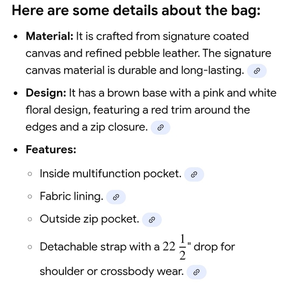 NEW Coach🌹ROSE COURT CROSSBODY➕EYEGLASS CASE Pink and Red Blooms - Picture 2 of 15